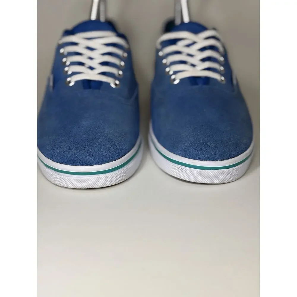 VANS Blue Suede Low Top Lace-Up Sneakers Men's US 6.5 Rubber Sole
